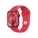 Apple Watch Series 9 GPS + Cellular Smartwatch (Red Strap, 41mm)