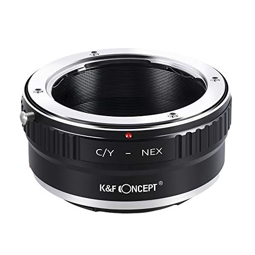 K&F Concept Lens Mount Adapter, Contax/Yashica (C/Y) Lens to Sony Alpha NEX E-Mount Camera