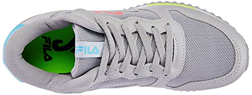 Fila, Euro Jogger Sport, Tênis, Feminino, Prata/Azul/Rosa, 37