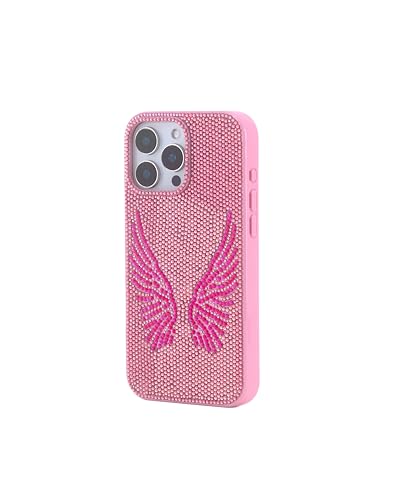 Image of JW PEI Artificial Crystal Angel Wings Phone Case - Pink