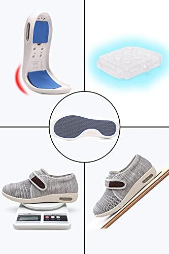 Miniatura 3 de Yibobay Diabetic Shoes for Women Width X-Wide Velcro Shoe for Elderly Women Wide Shoes for Women Walking Shoes Adjustable Closure Breathable