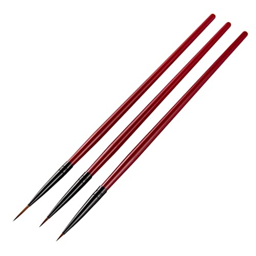 JSEIAJB 3pcs/Set 5/7/11mm French Stripe Nail Art Liner Brush Set