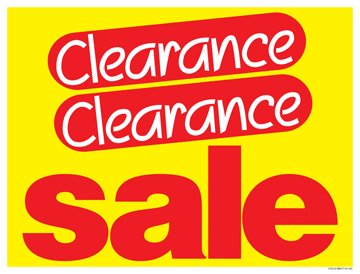 P25210 Horizontal Posters Sale | Furniture and Mattress Vinyl Clearance | Window Sale Sign Posters Retail Business Store Signs (P25-28" x 22")