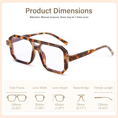 Image of FEISEDY Blue Light Blocking Glasses, Aviator Frame Computer Reading /Gaming /TV /Phones Glasses for Women Men B0165