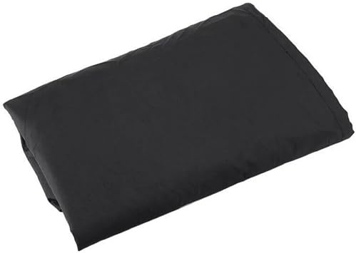 Fire Pit Cover Round Shape 80in Diameter Waterproof Sun Protector BBQ Cover Full Coverage Shield for Outdoor Fireplace Black
