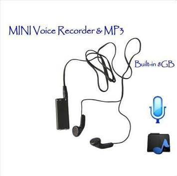 MONGIFI 8GB Ultra Thin Digital Voice Recorder - Super Sensitive Microphone & Mp3 Player