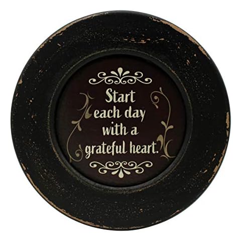CVHOMEDECO. Grateful Wood Decorative Plate Cover