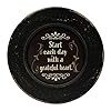 Cvhomedeco primitives start with grateful wood decorative plate display wooden plate home decor art 10 34 inch  urban country home decor