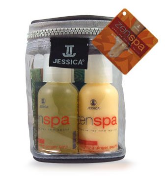 Kit de voyage JESSICA Zenspa Gingembre pour soulager les pieds gonflés par les transports