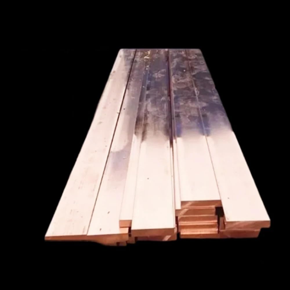 Flaches violettes Kupferblech, T2-Kupfer-Flachstreifen, 1–2 mm dick, 10 mm breit, 250 mm/10 Zoll for CNC-Stanzen und Biegen(2mm)