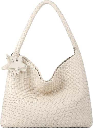Image of Shoulder Hobo Bags for Women,Summer Beach and Travel Mini Cute Tote Bag,Soft Vegan Leather Underarm Purse for Daily | Soft Underarm Bags
