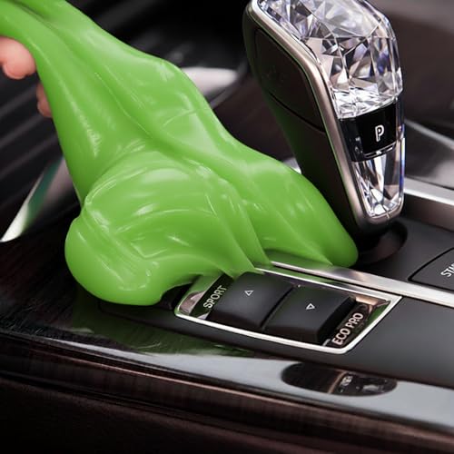 MysticHome for Car Cleaning Gel 160g Reusable Cleaning Putty for Interior Detailing PC Keyboard Car Cleaning Supplies Auto Detailing Tools Car Slime for Dust Removal Cleaning Kit(Green 5.0 OZ)