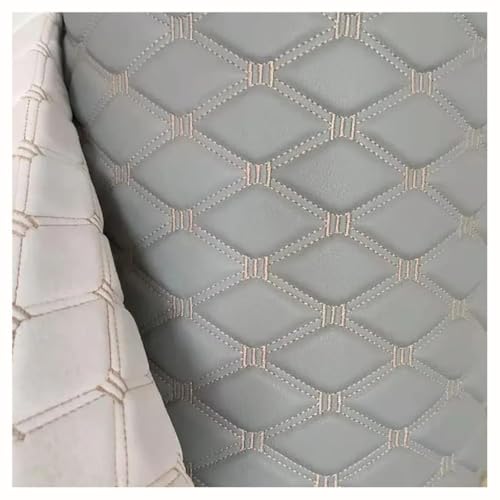 Simili cuir matelassé losange gris clair pour rénover l'intérieur de votre van ou voiture