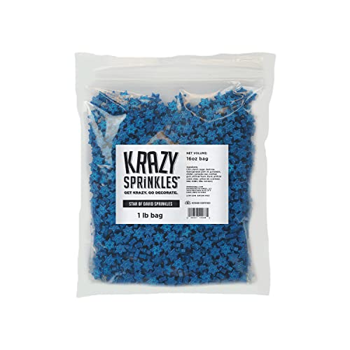 Krazy Sprinkles - Edible Sprinkle Shapes (1LB, 1x Bag) for