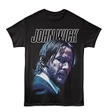 John Wick If You Want Peace Front & Back Print Black Graphic Crew Neck, Short Sleeve Tee - Movie T Shirt for Men & Women