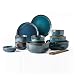 Produktbild Xiao-bowl3 Tiefblaues Keramikgeschirr 6 Personen Geschirrset Teller Schüssel Tasse Soße Teller Porzellan Geschirr 20-teiliges Set
