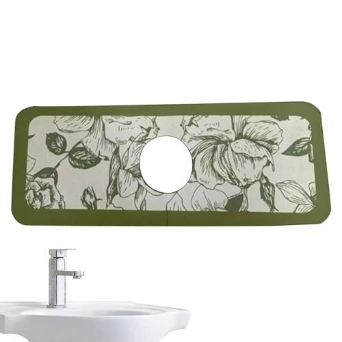 Monozoz Kranmatta för diskho | Kran vattenfångare matta diskho matta | handfat dräneringsmatta kran vattenfångare matta kran matta för badrum bänkskiva