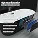 67'' Black Acrylic Freestanding Bathtub | Oval Soaking Tub with Overflow Drain | Deep Soak Luxury Bathtub for Adults | Modern Standalone Bathtub with Tool-Free Installation Marine