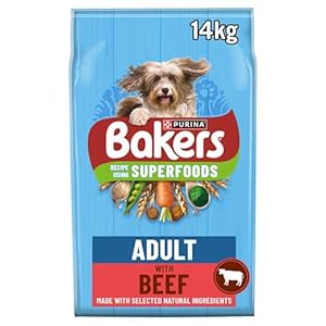 BAKERS Superfoods Adult Dry Dog Food Beef with Vegetables 14kg Pack