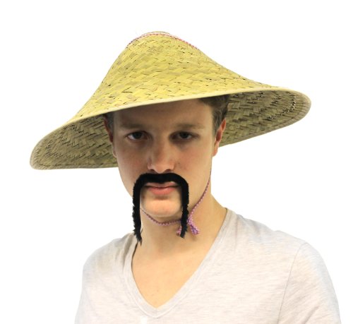 I LOVE FANCY DRESS Un chapeau pointu de paysan chinois traditionnel pour adulte. Idéal pour les enterrements de vie de garçon ou de jeune fille. (X12)