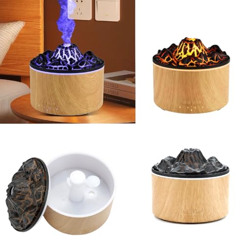 Difusor Aromático Eléctrico con Efecto Llama y Luz LED miniatura 6