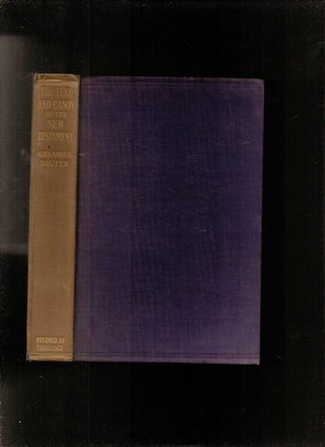 The Text and Canon of The New Testament. B000TCOSWA Book Cover