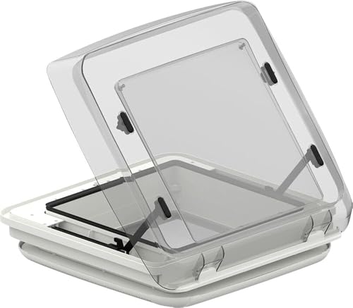 Fiamma Unisex – Erwachsene Vent F Pro Dachhaube, 40x40cm, Crystal, Multicolor, One Size