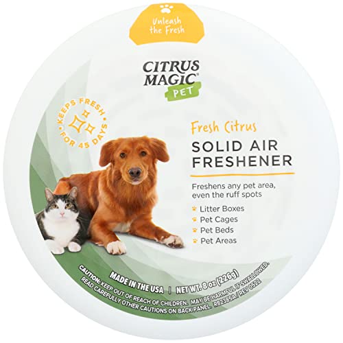 Citrus Magic Pet Odor Eliminator Solid Air Freshener, Fresh Citrus, 8-Ounce, Pack of 1 #1