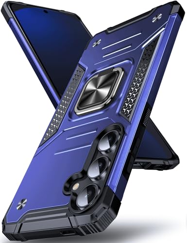 Coque pour Samsung S24 FE antichoc avec anneau et support magnétique