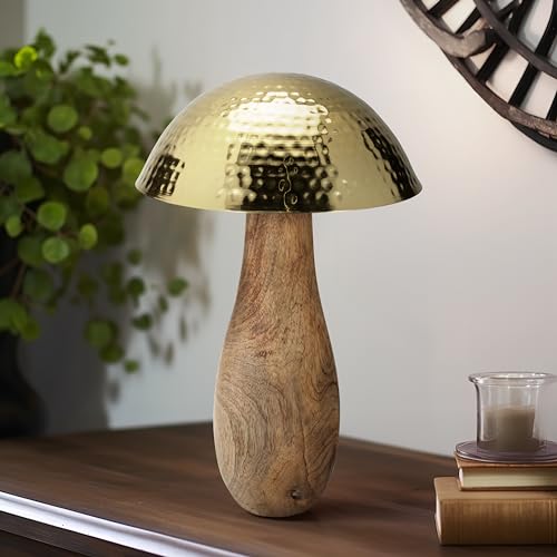 Mango Wood And Iron Figurine Sculpture – Artful Room Decor