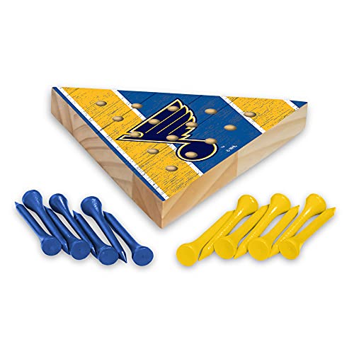 Rico Industries NHL St. Louis Blues Peg Pyramid Game 4 x 4.5-