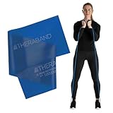 THERABAND Professional Resistance Band, Blue Level 4 Extra Heavy, 5 ft Exercise Band for Physical Therapy, Strength Training, Upper and Lower Body Workouts, Yoga and Pilates