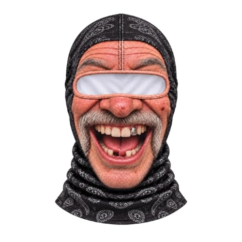 Funny Ski Mask Realistic Full Face Balaclava Old Man Ski Mask - image 1