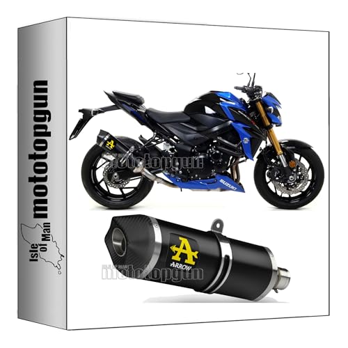 Pot echappement Arrow Race-Tech aluminium noir pour Suzuki GSX-S 750