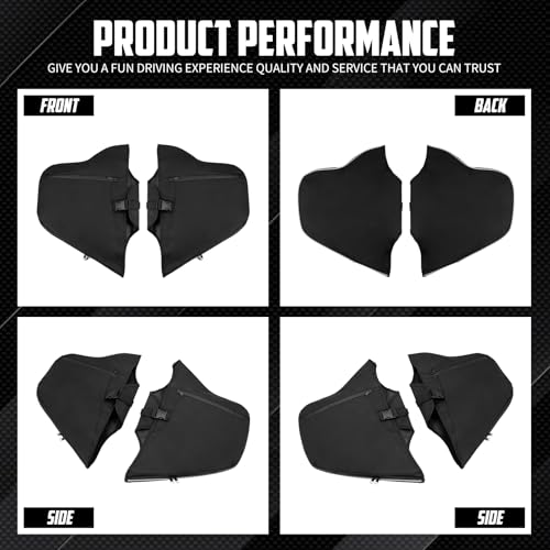Soft Lower Chaps Protectores de Barra de Motor y Calentadores de Piernas para Harley Softail 2018 en adelante | Nylon duradero resistente al viento y escombros, con bolsillos de almacenamiento miniatura 3