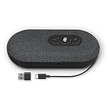 RayBit USB Conference Speaker and Microphone for Home Office Calls, 360 Degree Enhanced Voice Pickup, Noise Reduction, Echo Cancellation, Compatible with Zoom, Teams, Skype, PC, Laptop, Desktop
