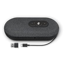 USB Speakerphone, Conference Computer Speakers with Microphone for Home Office Calls, 360 Degree Enhanced Voice Pickup, Noise Reduction, Echo Cancellation, Compatible with Zoom, Teams, Skype