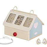 Joyero De Collar | Organización Multifuncional Con Forma De Casa Linda | Organizador De Joyero Para Pendientes, Para Mujeres, Niños, Familia, Amigos, Pulseras, Cepillos, Baño, Escritorio, Ban
