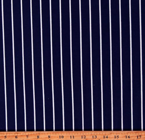 Pinstripe White on Navy Athletic Jersey Baseball...