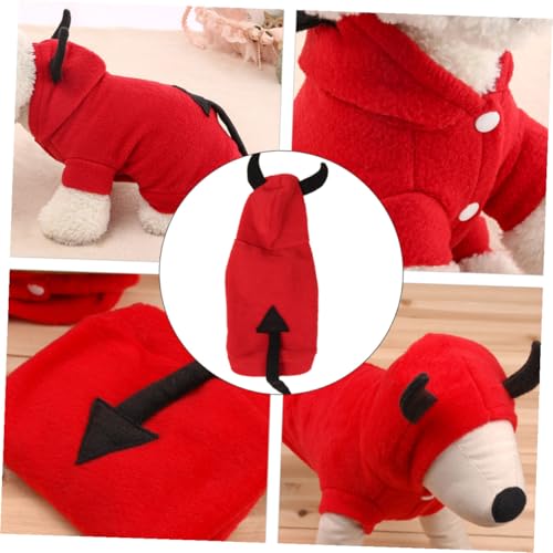 Disfraz de Halloween para perro POPETPOP talla L cómodo y cálido miniatura 4