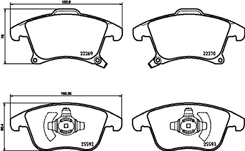 Brembo P 24 173 - Pastiglia Freno - Anteriore