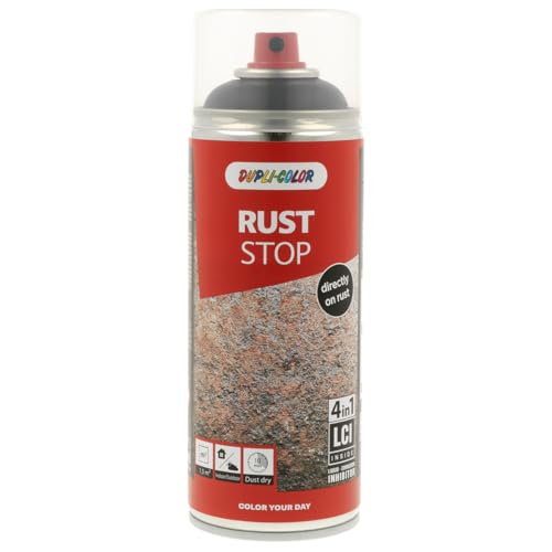 DUPLI-COLOR RUST STOP Eisen-MICA schwarz 400ml, Hochwertiger Korrosionsschutz, Schnelltrocknend, Ausgezeichneter Verlauf DUPLI-COLOR RUST STOP Eisen-MICA schwarz 400ml, Hochwertiger Korrosionsschutz, Schnelltrocknend, Ausgezeichneter Verlauf