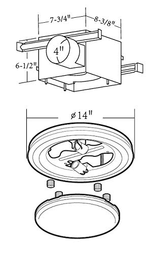 Hunter 90052 Saturn Decorative Bathroom Ventilation Fan With Light, Satin White #TOP1