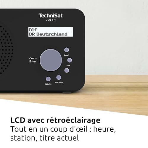 Radio DAB portable petit format 1W RMS TechniSat VIOLA 2