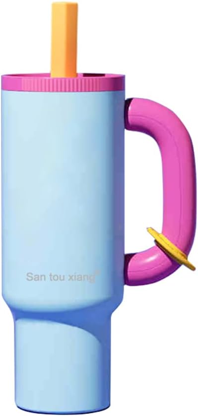 40oz Insulated Tumbler with Straw - 24hr Ice Cold, 12hr Hot, Leakproof Stainless Steel Travel Mug for Gym, Office, Car, Sweatproof, Gift-Ready insulated water bottle drinkware