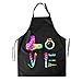 Divertente grembiule da parrucchiere – parrucchiere parrucchiere Love Tie Dye cucina chef grembiule unisex per cottura giardinaggio cucito barbecue impermeabile regolabile con 2 tasche