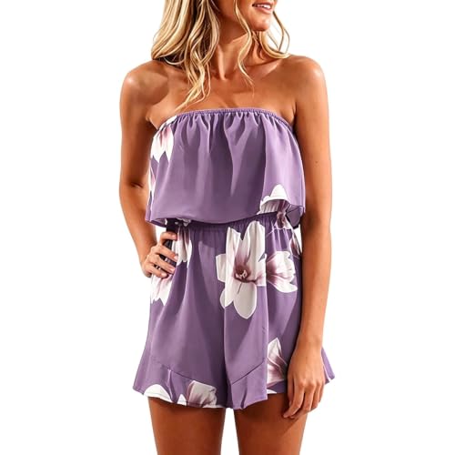 Mono corto de verano para mujer con bolsillos y diseño bohemio de pierna ancha 3