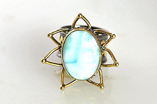 Bague larimar authentique alliance mariage argent 925 antiallergique - 3