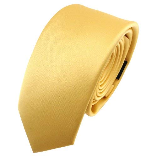 Corbata Gryffindor Corbata Estrecha TigerTie - 5,5 Cm De Ancho, Color Dorado Oscuro Corbatas Estrechas