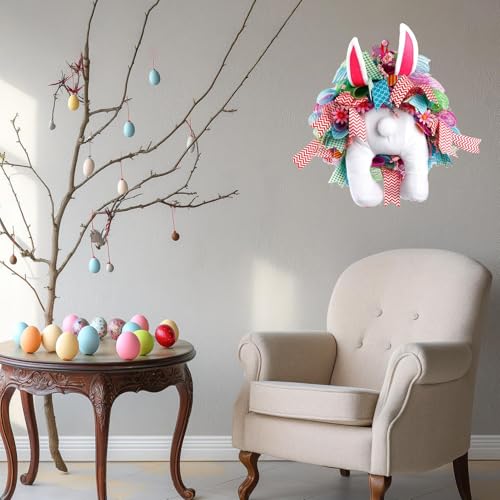 Couronne de porte de Pâques pour embellir un mur vide de salon rapidement - 3